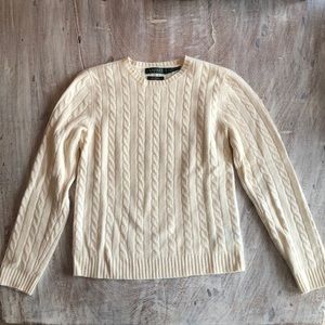 Cashmere Ralph Lauren cable knit sweater